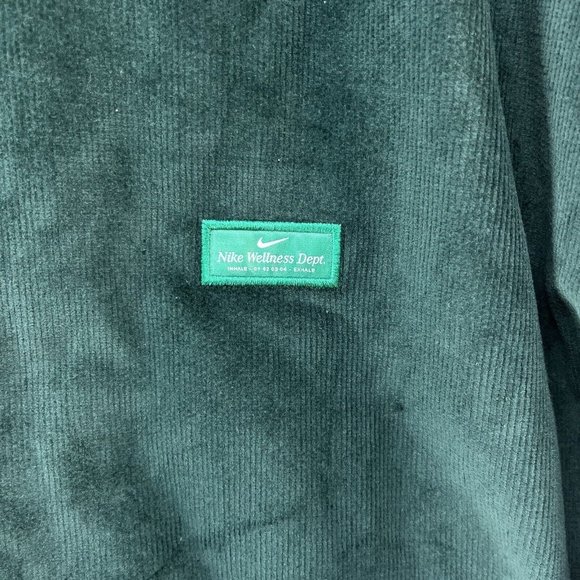 Nike Sport Sanctuary Corduroy Varsity Jacket Green White Men's Sizes FB9972-397 - Picture 4 of 9